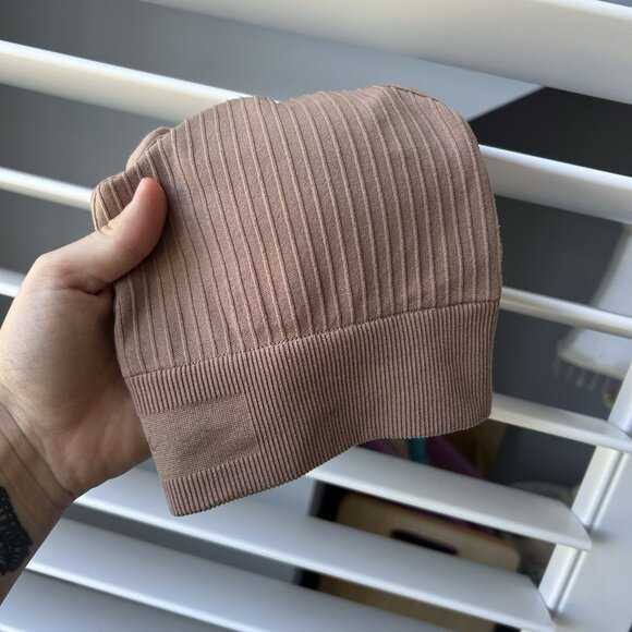 PINK Active Victoria Secret VS Brown Seamless Sports Bra Womens Small S Yoga - Picture 7 of 7